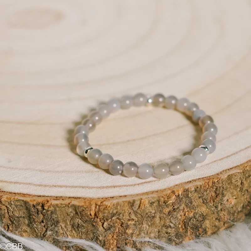 Bracelet Agate Rubanée 6 mm