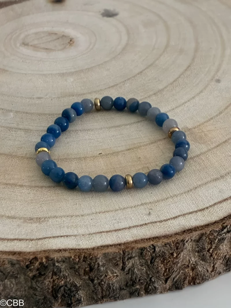 Bracelet Aventurine Bleue 6 mm