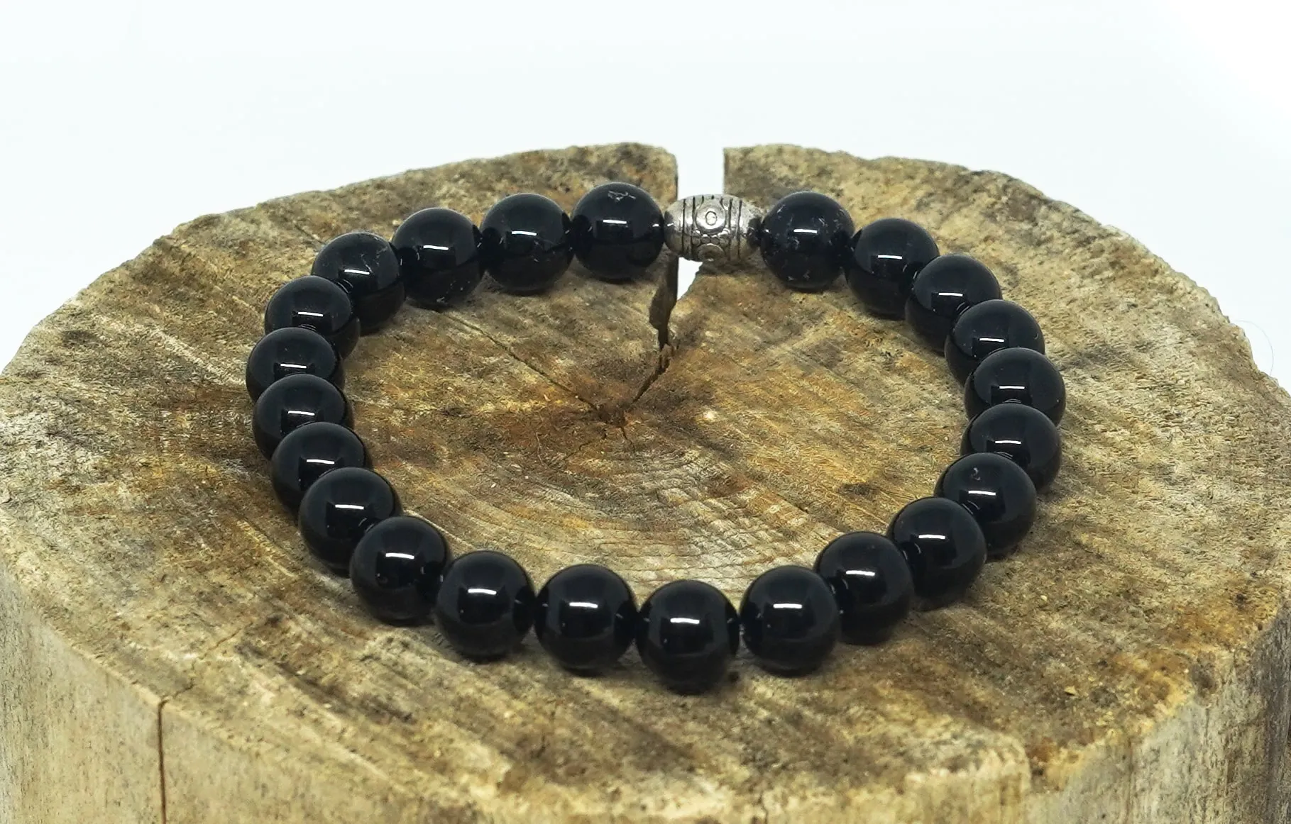 Bracelet en Agate Noire