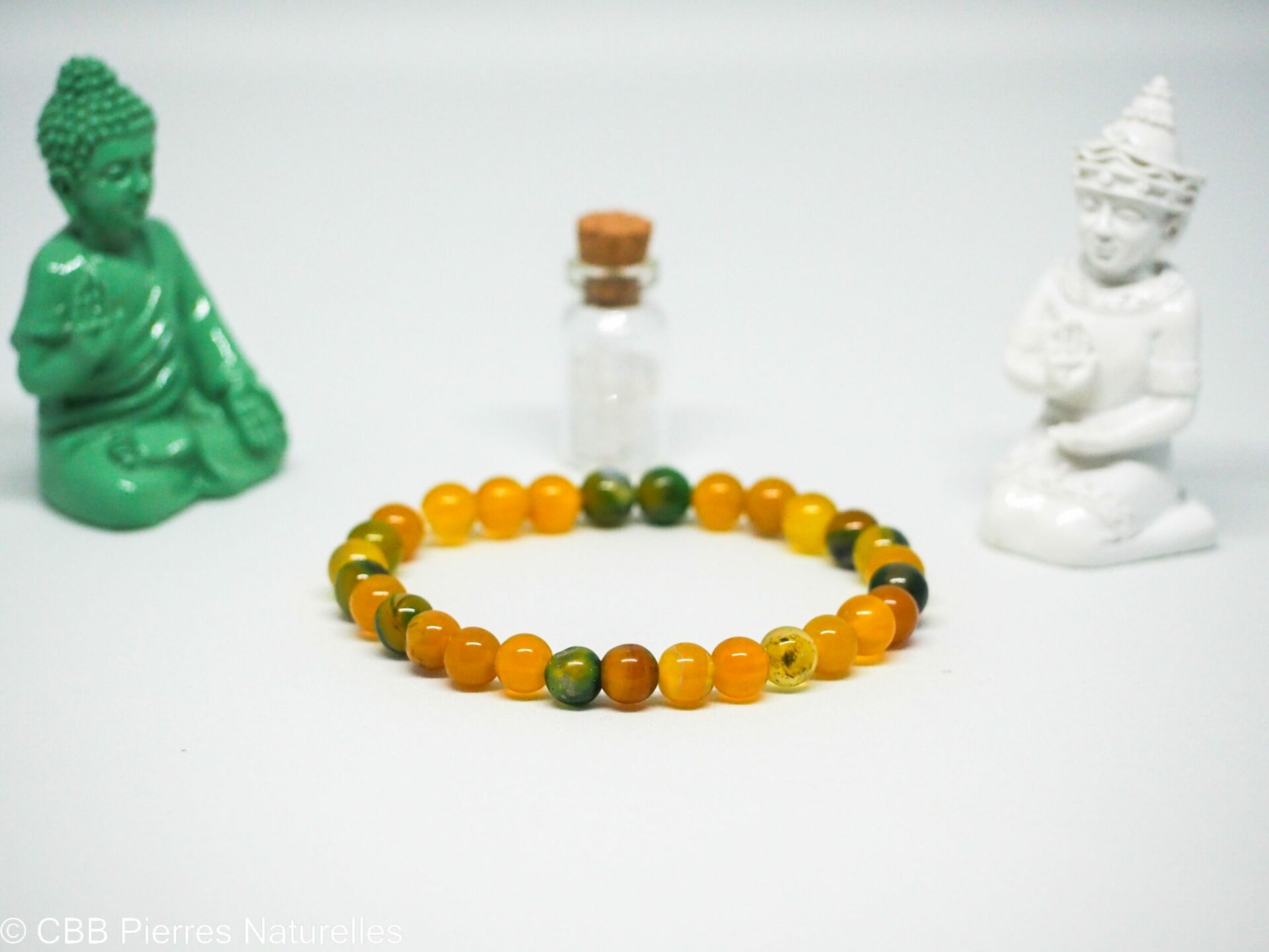 Bracelet Agate Verte et Jaune – Image 2