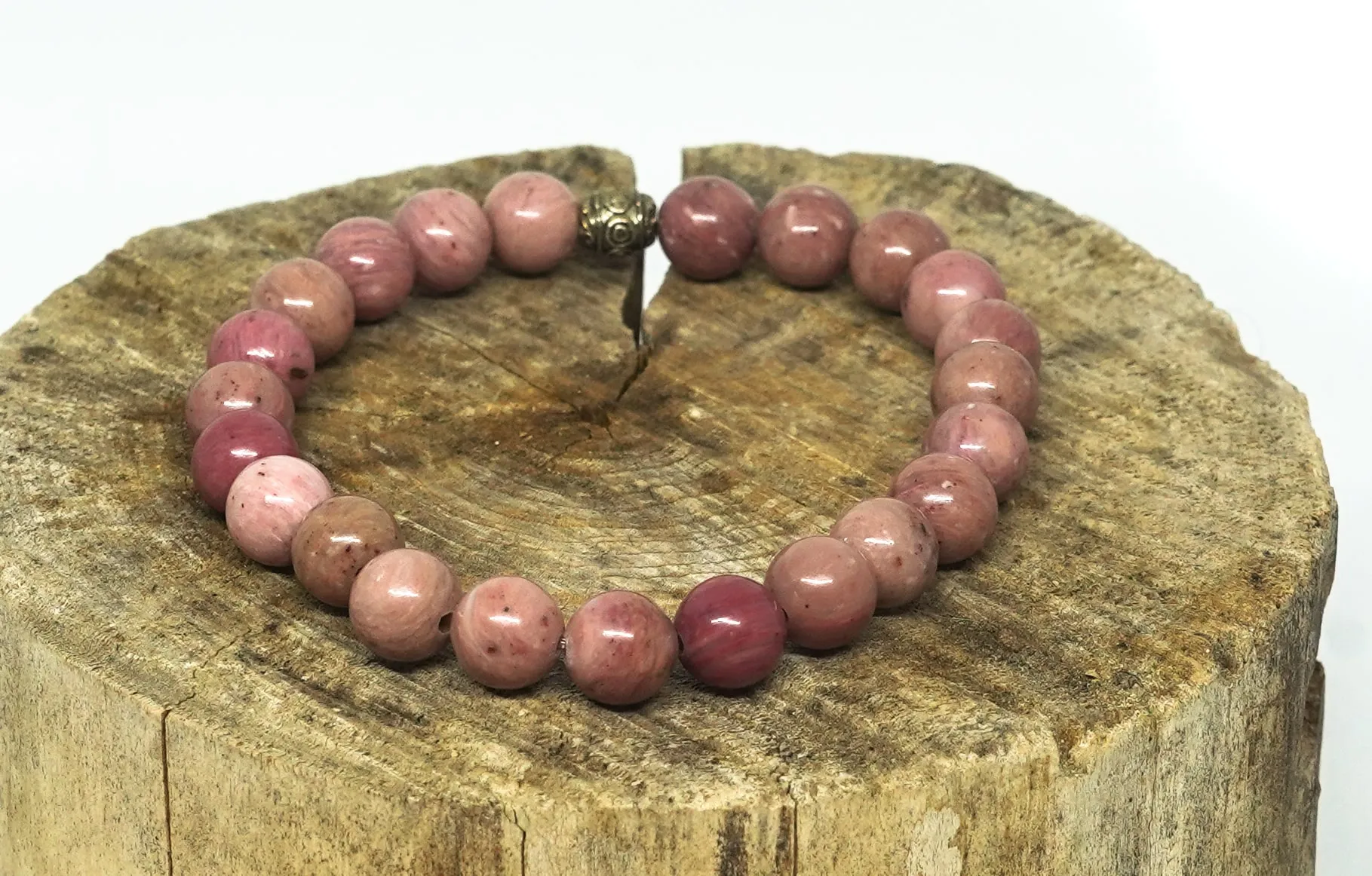 Bracelet en Rhodonite d'Australie