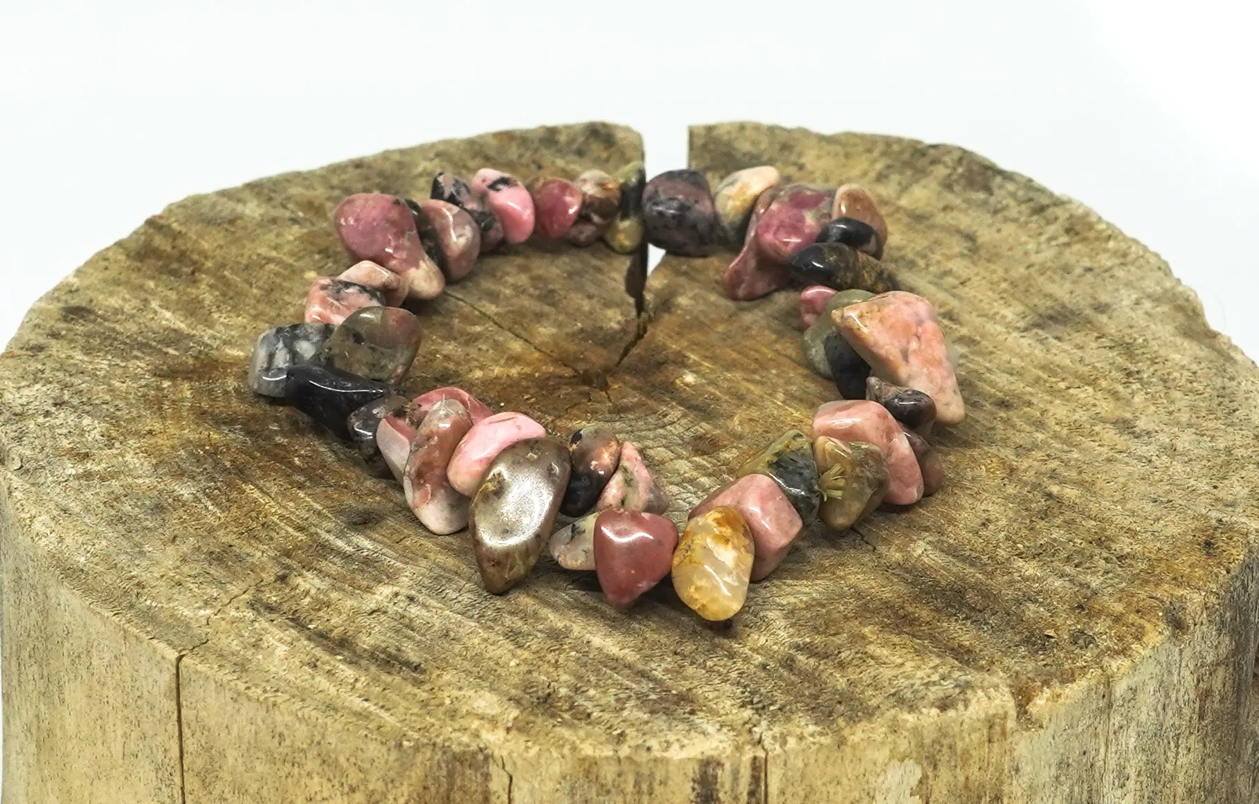 Bracelet en Rhodonite Style Baroque