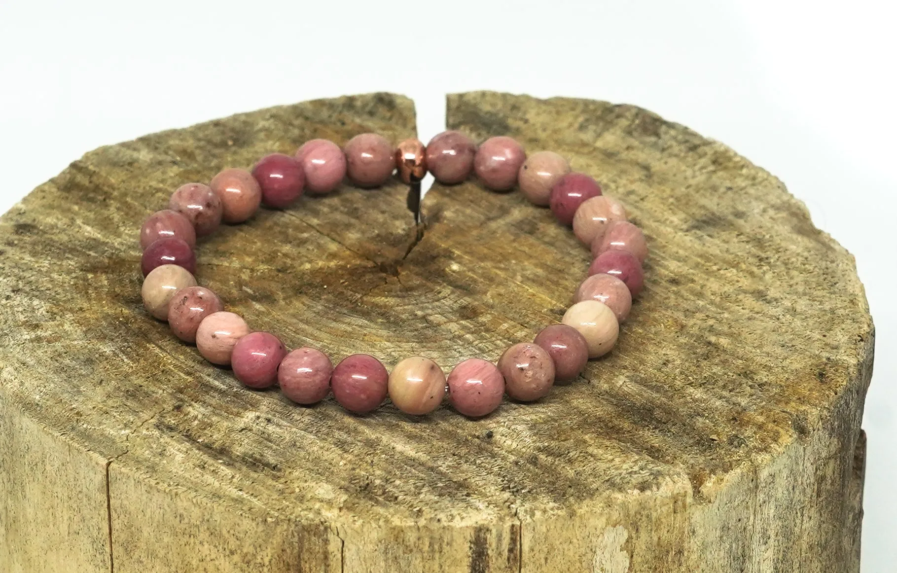 Bracelet en Rhodonite d'Australie