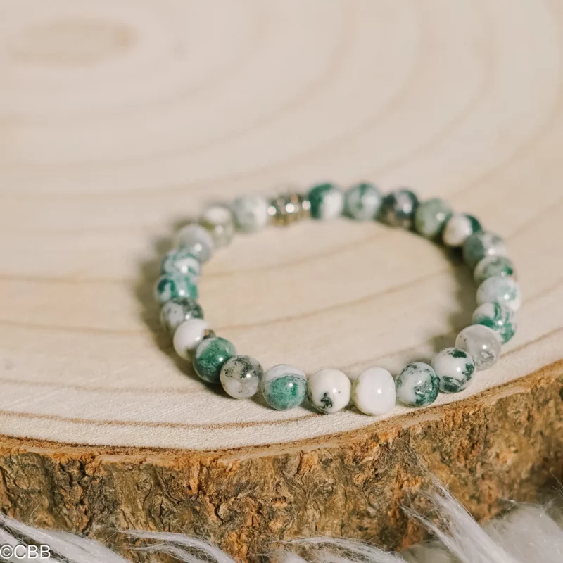 Bracelet Agate Arbre 8 mm