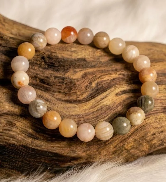 Bracelet Agate Feuille