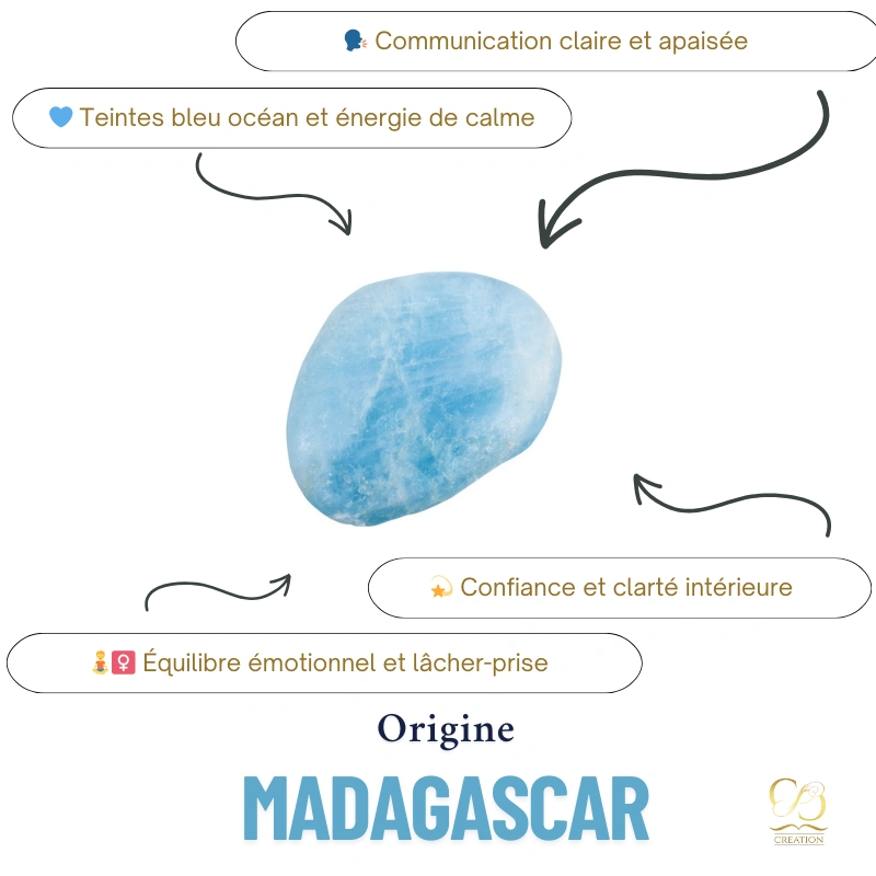 Bracelet Aigue-Marine 8 mm – Image 2