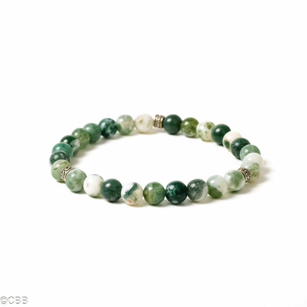 Bracelet Agate Arbre 8 mm