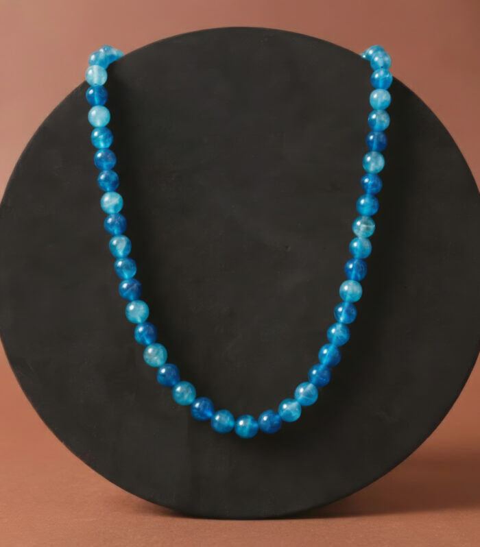 Collier Agate Bleue